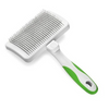 Andis Self Cleaning Slicker Brush for Dogs and Cats (White/ Lime Green) Both-Grooming Supplies Andis M:5.50in