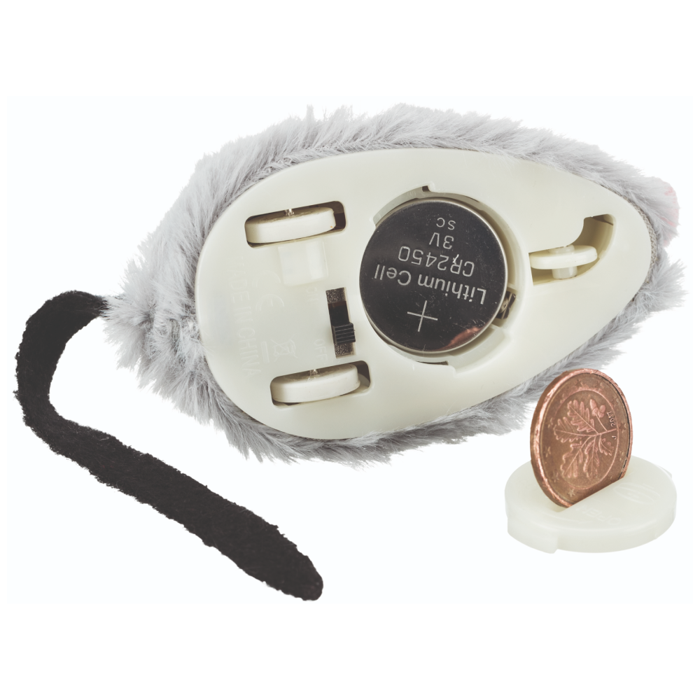 Trixie Active Mouse Toy for Cats (Grey) Cats-Toys Trixie