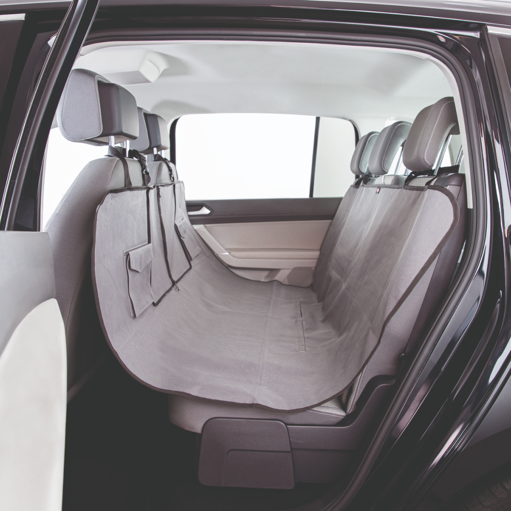 Trixie Car Seat Cover with Two Pockets for Dogs and Cats (Grey) Dogs-Bedding, Mats & Travel Supplies Trixie 145x140 cm
