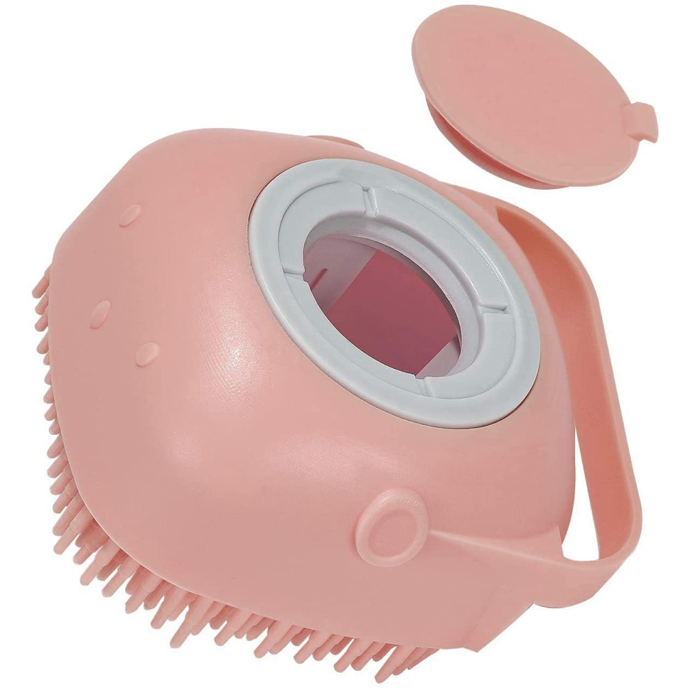 Chullbull Soft Silicon Bath Brush for Dogs and Cats (Blue/Pink) Both-Grooming Supplies Chullbull Dropship