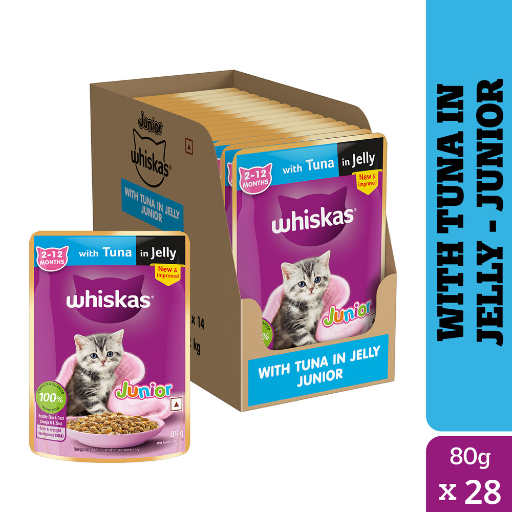 Whiskas Tuna in Jelly Kitten (2-12 Months) Cat Wet Food