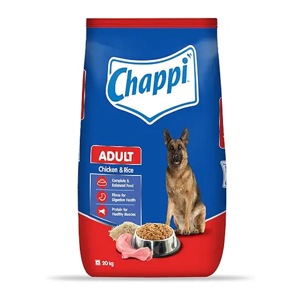 Chappi Chicken & Rice Adult Dog Dry Food (Limited Shelf Life) Dogs- Dry Food Chappi 20kg