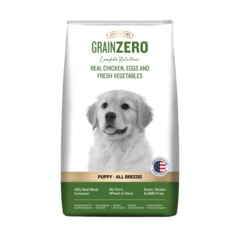 Signature Grain Zero Real Chicken, Egg and Vegetables Puppy Dog Dry Food