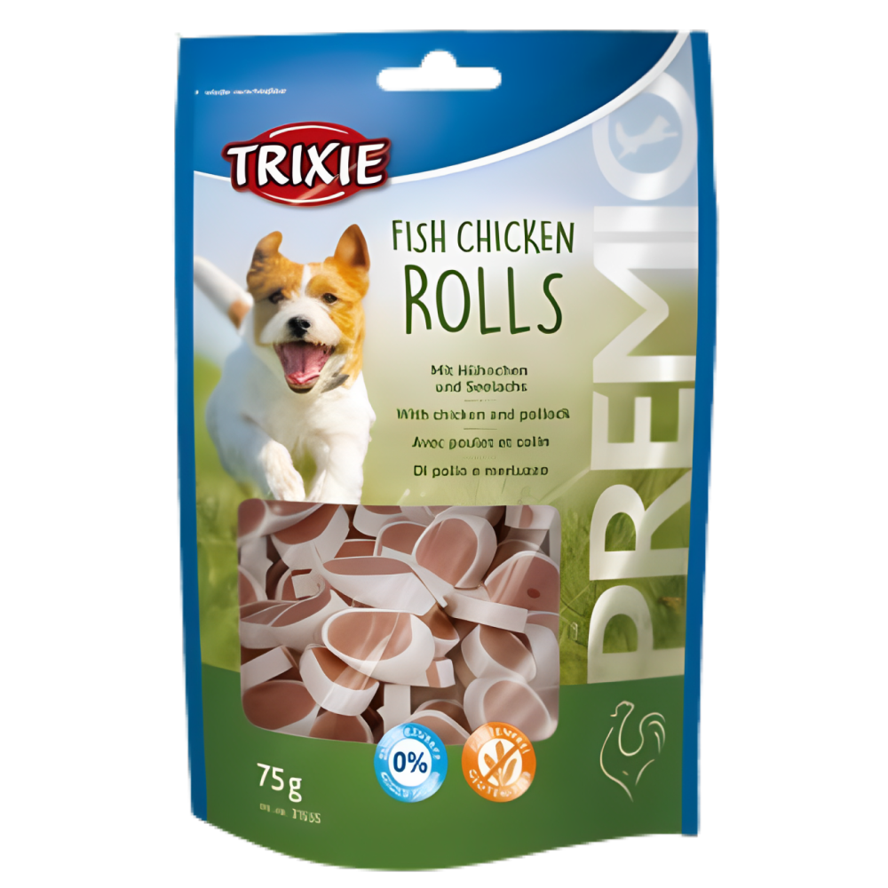 Trixie Premio Chicken Pasta and Fish and Chicken Rolls Dog Treats Combo Dog Treats + Others Trixie