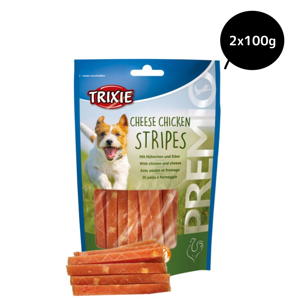 Trixie Premio Cheese Chicken Strip Dog Treats Dog Treats + Others Trixie 2x100g