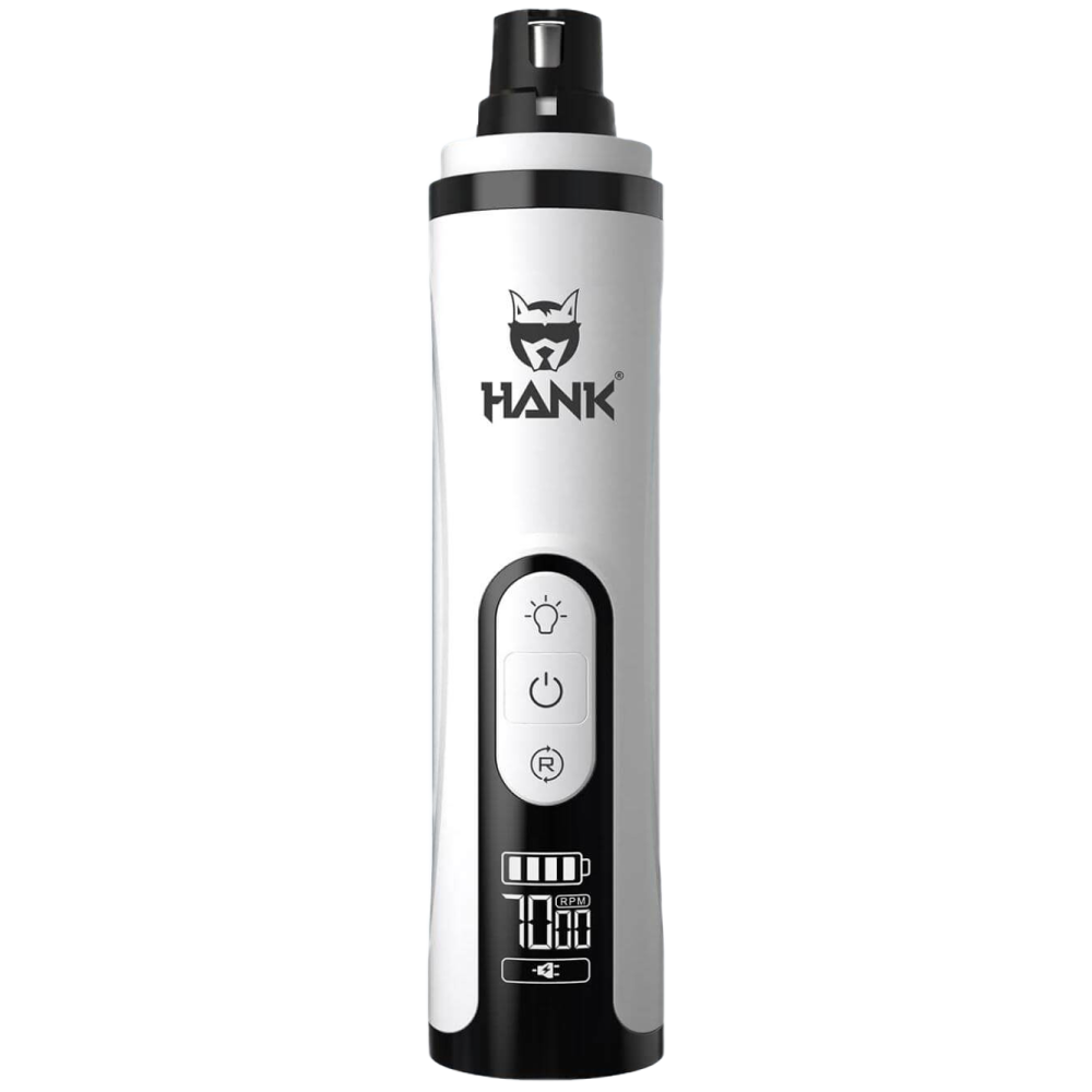 Hank Electric Nail Grinder with LED Light and LCD Display for Dogs and Cats
