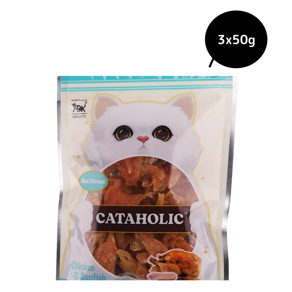 Cataholic Soft Chicken and Sunfish Spiral Cat Treats Supertails