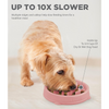 Outward Hound Fun Feeder Slow Feeder Bowl for Dogs (Pink)