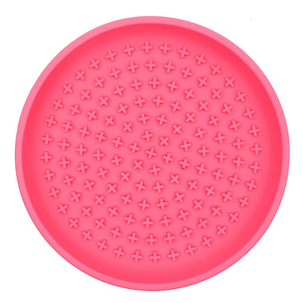 Talking Dog Club Lickables Licking Bowls for Dogs and Cats (Pink)