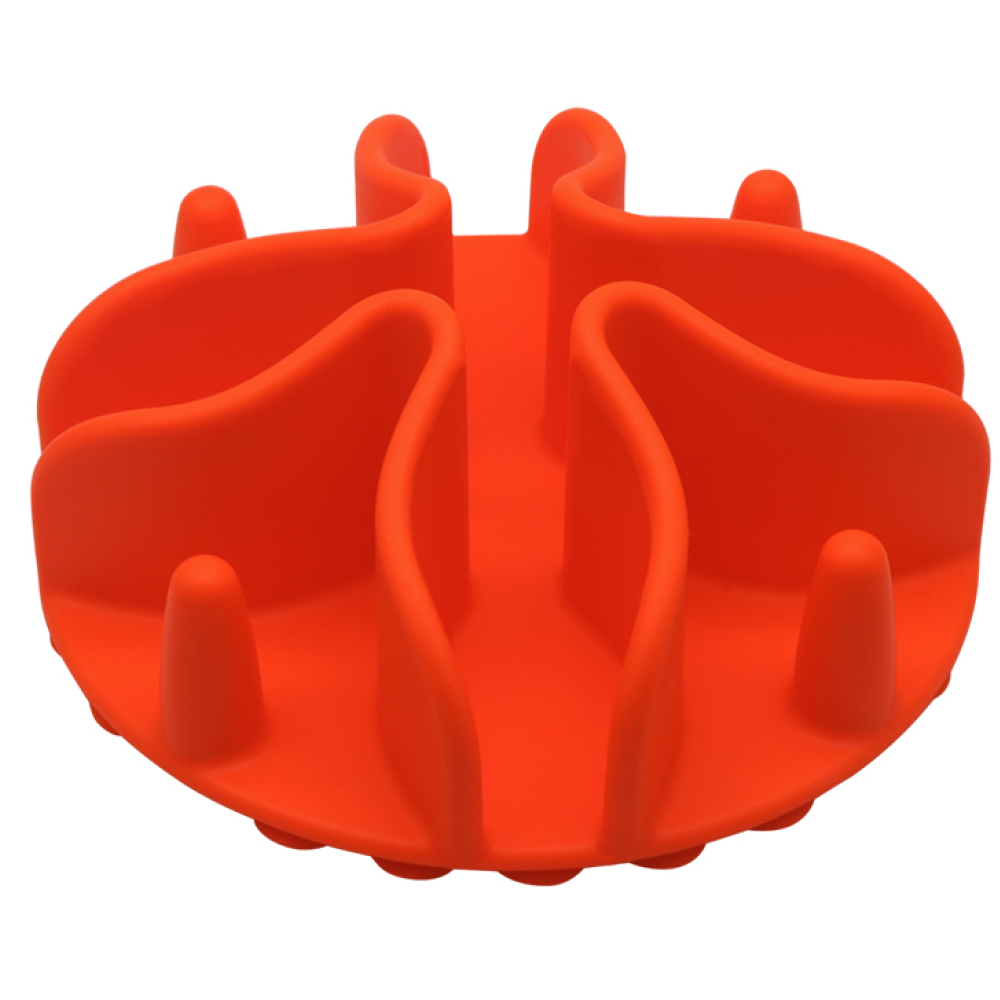 Talking Dog Club Slow Feeder Bowl Attachment for Dogs and Cats (Orange)