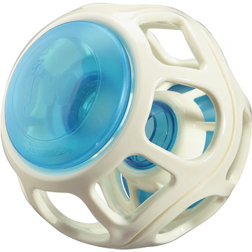 JW Rockin Treat Ball Toy for Dogs (White/Blue)