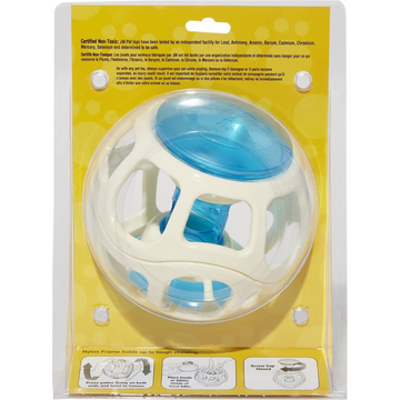 JW Rockin Treat Ball Toy for Dogs (White/Blue)