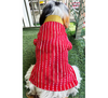 Dogobow Georgette Embroidered Kurta for Dogs and Cats (Red) Both-Clothing & Accessories Dogobow Dropship