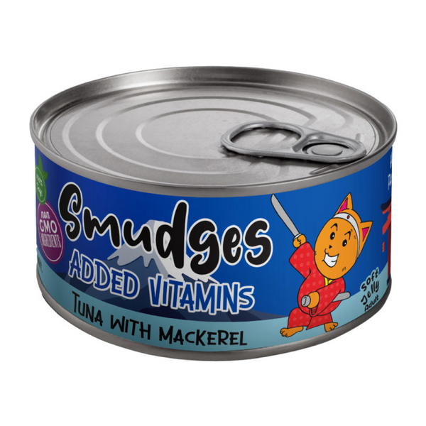 Smudges Tuna Flakes with Mackerel in Soft Jelly Adult Cat Wet Food