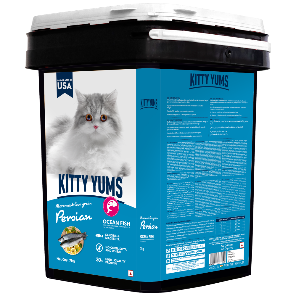 Kitty Yums Ocean Fish Persian Cat Dry Food