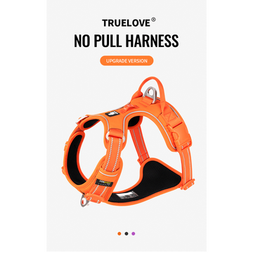 Truelove No Pull Cordura Harness for Dogs (Orange)