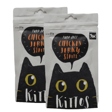 Kittos Purr Fect Chicken Jerky Strips Cat Treats