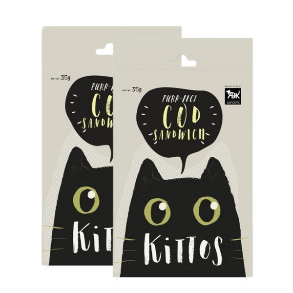 Kittos Purr Fect Cod Sandwich Cat Treat