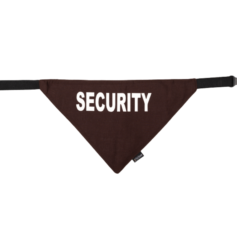 Petsnugs Security Bandana for Dogs and Cats (Coffee Brown)