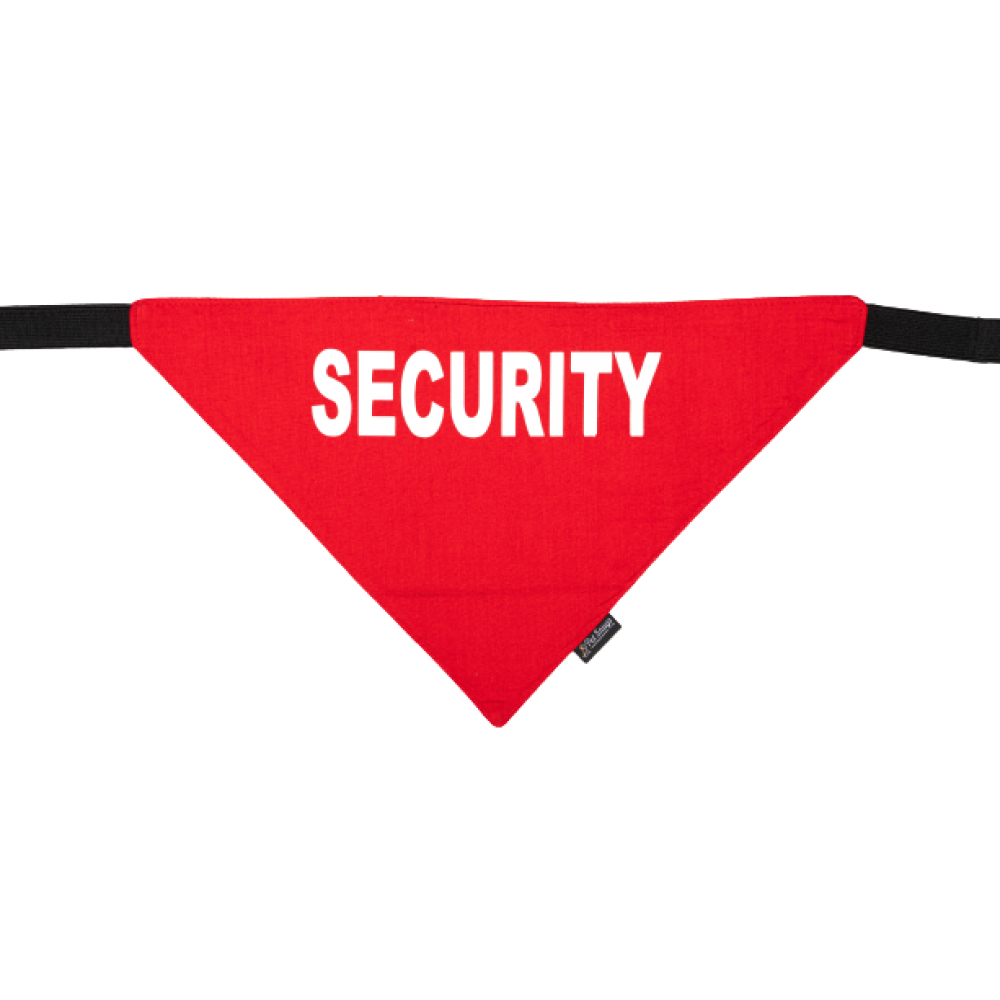 Petsnugs Security Bandana for Dogs and Cats (Bright Red)