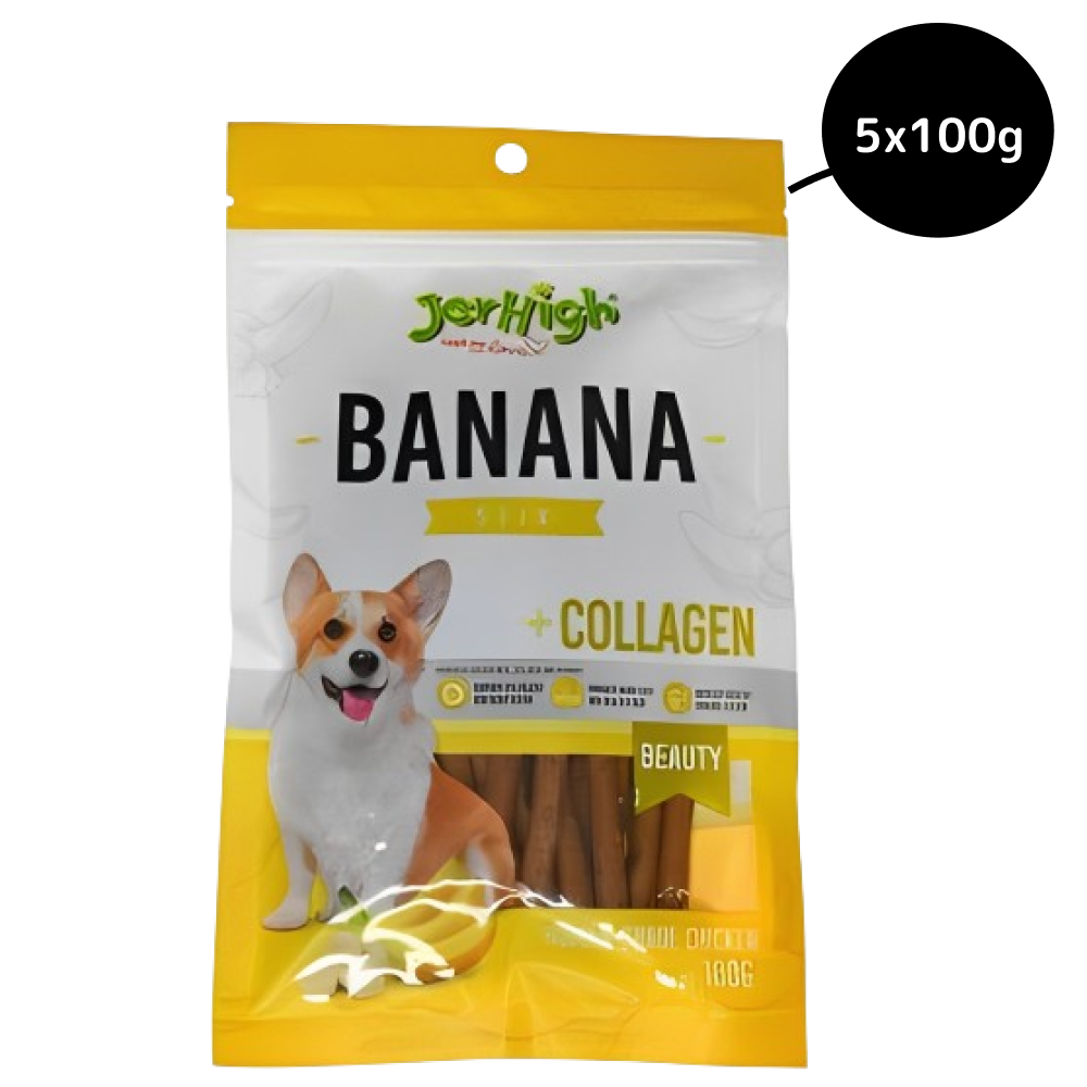 JerHigh Banana Stick Dog Treats