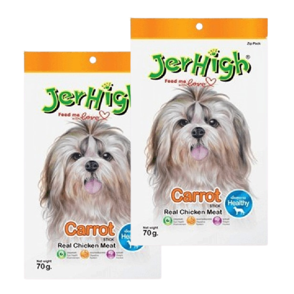 JerHigh Chicken Carrot Dog Treats Dog Treats + Others Jerhigh 2x70g