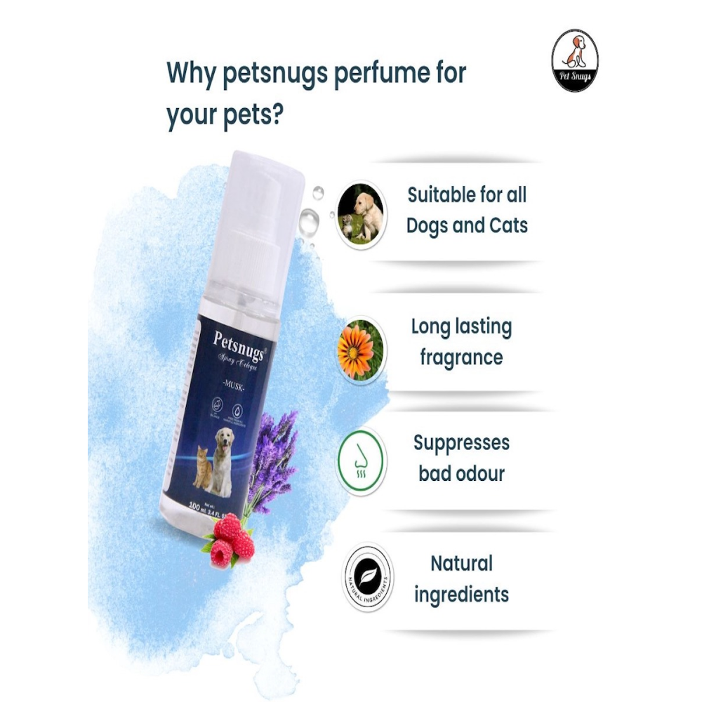 Petsnugs Cologne Musk Fragrance Spray for Dogs and Cats