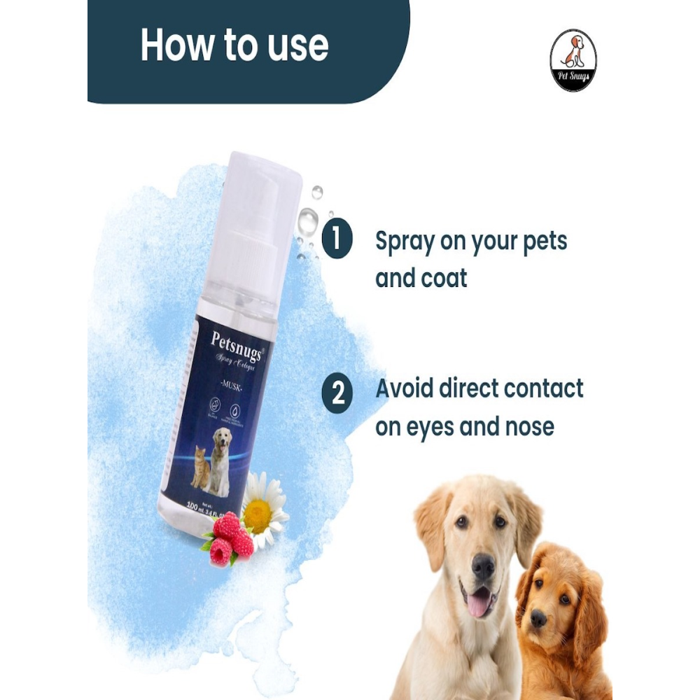 Petsnugs Cologne Musk Fragrance Spray for Dogs and Cats