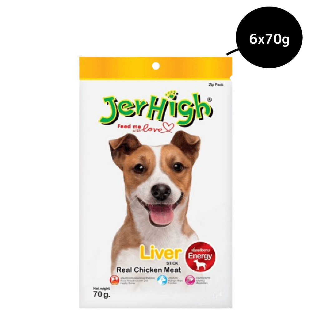 JerHigh Chicken Liver Stick Dog Treats Dog Treats + Others Jerhigh 6x70g