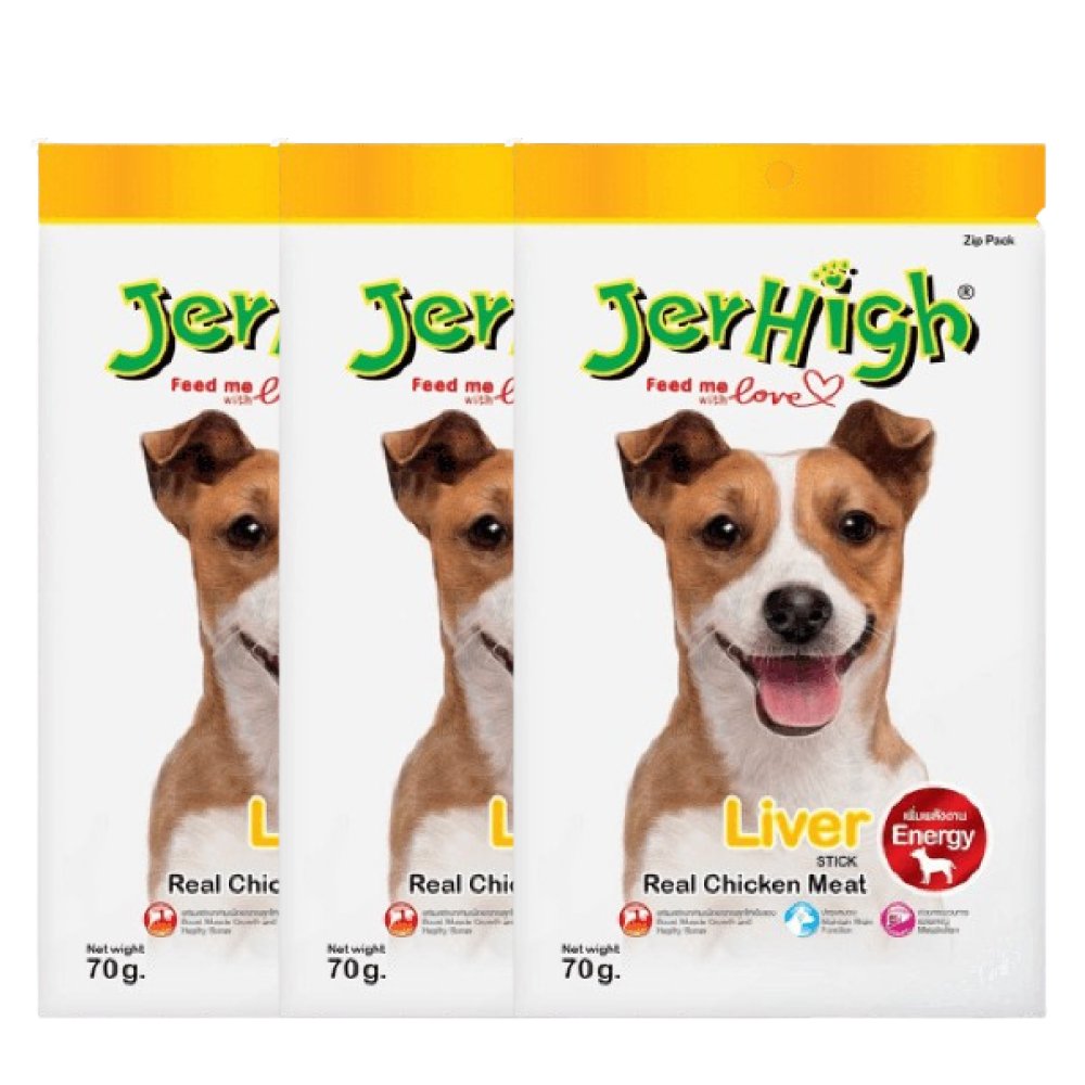 JerHigh Chicken Liver Stick Dog Treats Dog Treats + Others Jerhigh 3x70g