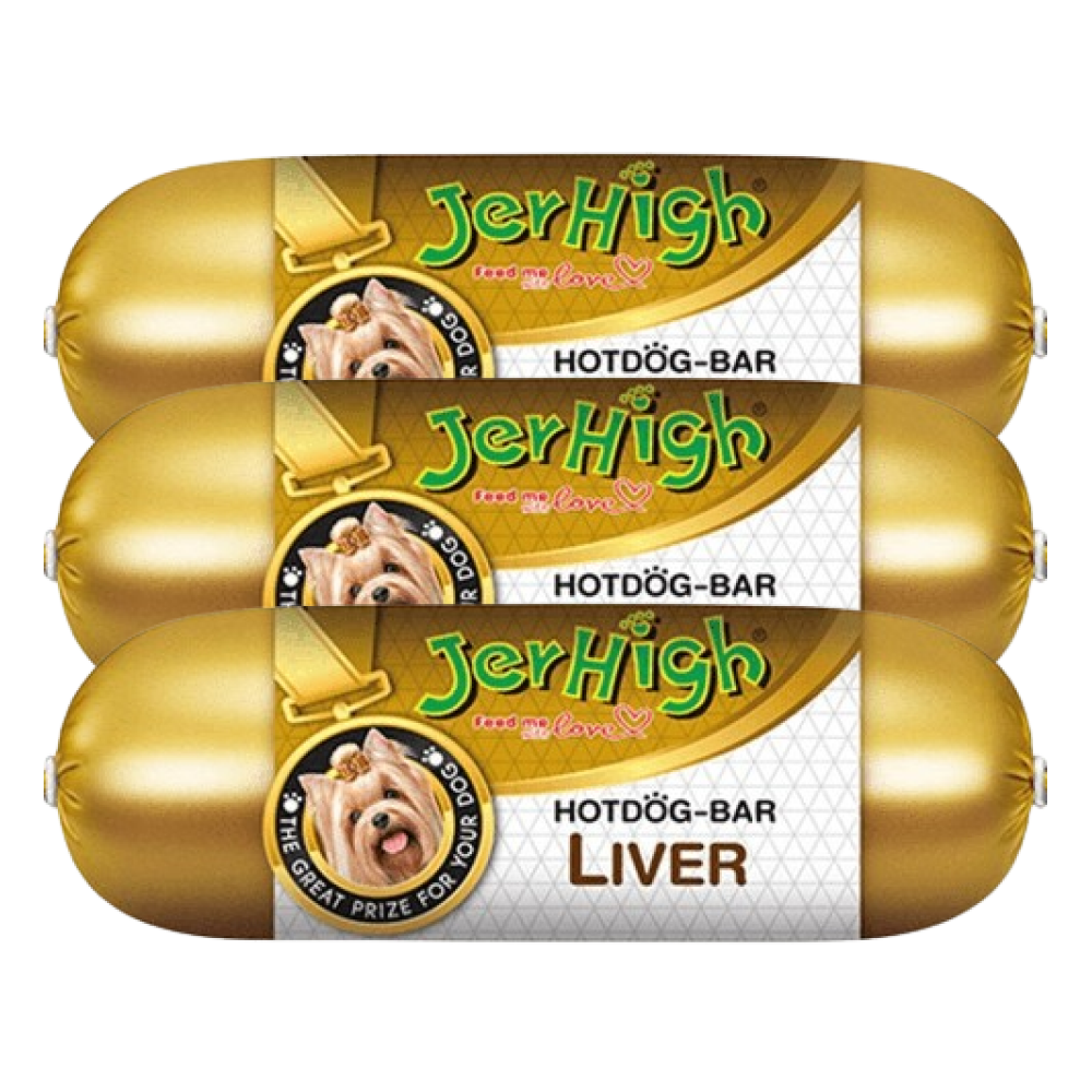 JerHigh Liver Hot Dog Bar Dog Treats