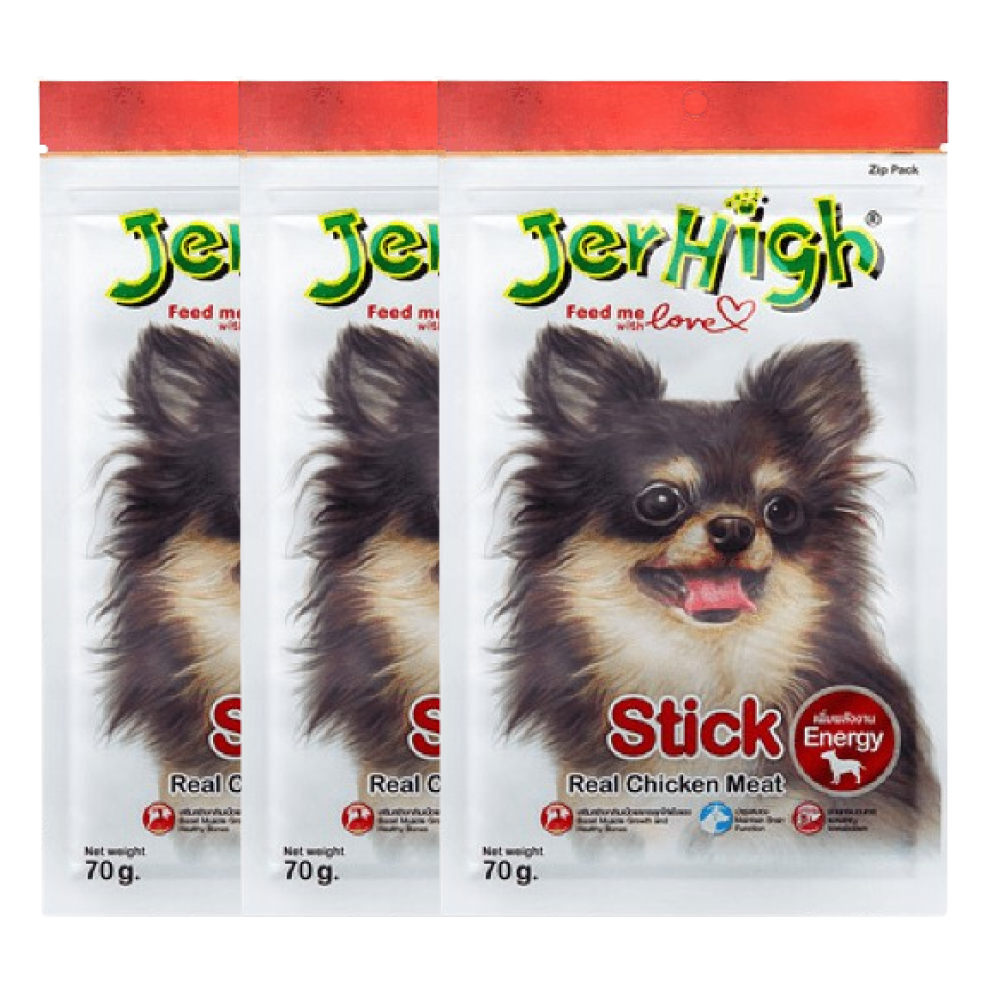 Jerhigh Real Chicken Meat Stick Dog Treats