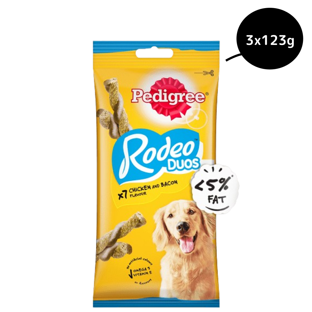 Pedigree Rodeo Duos Chicken & Bacon Adult Dog Treats