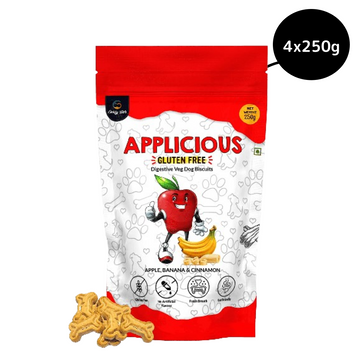 Goofy Tails Applicious Apple Banana and Cinnamon Biscuit Treats for Dogs & Puppies