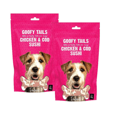 Goofy Tails Chicken & Cod Sushi Dog Treats