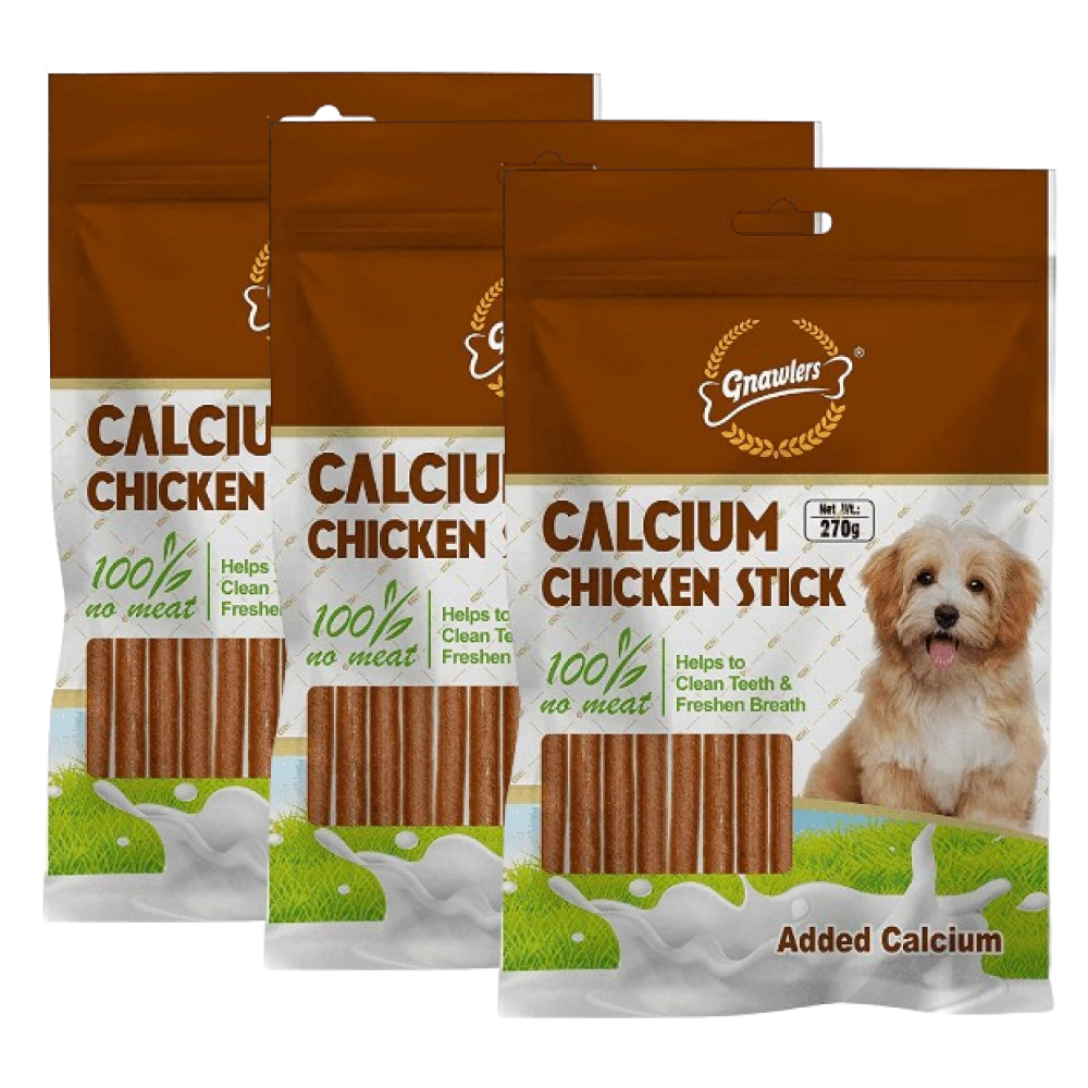 Gnawlers Calcium Chicken Stick Dog Treat