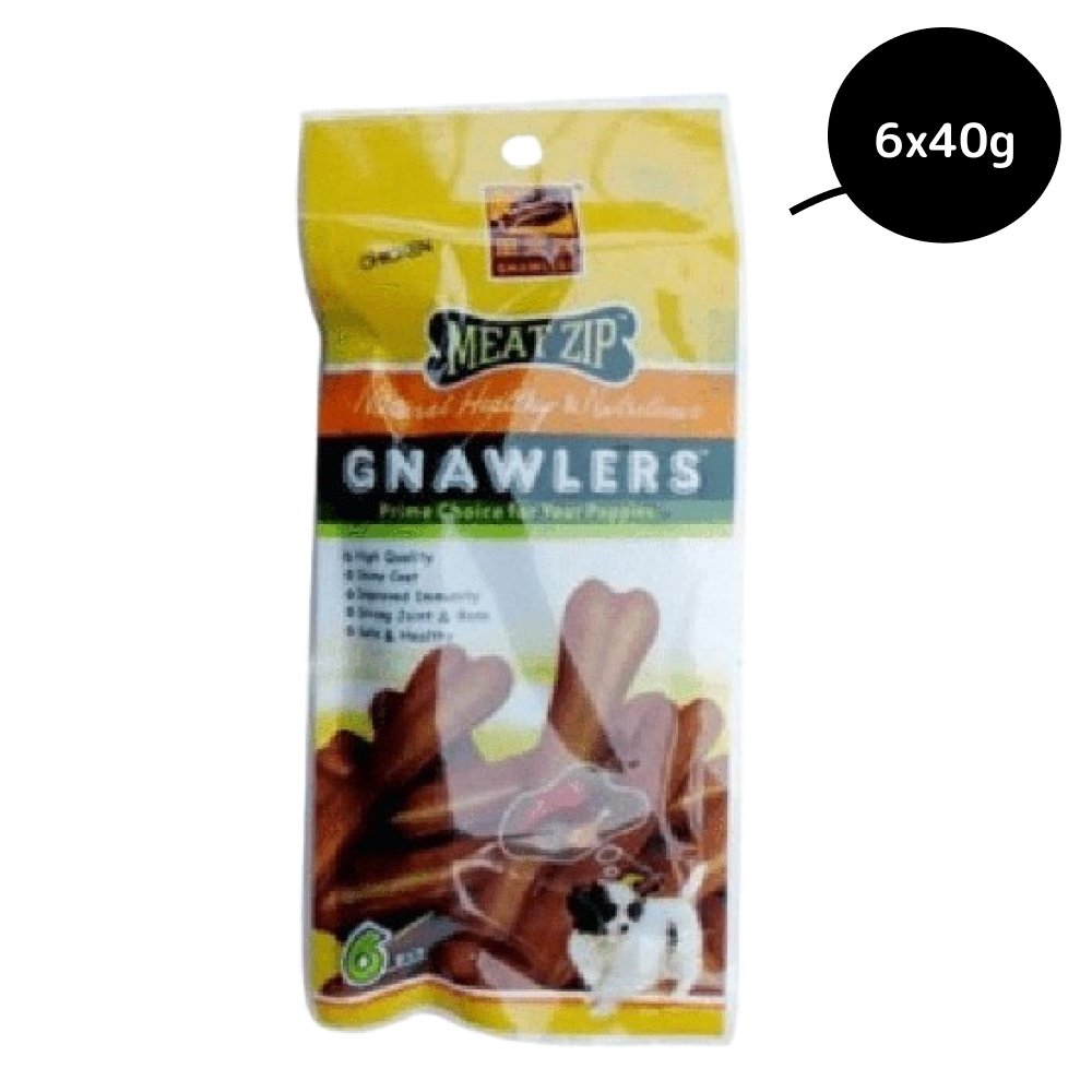Gnawlers Meat Zip Dog Treat