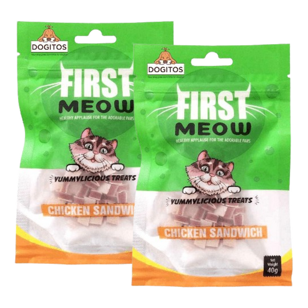 Buy First Meow Chicken Sandwich Cat Treat Online Supertails