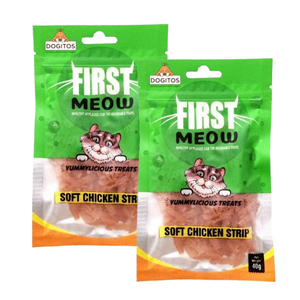 First Meow Soft Chicken Strip Cat Treat