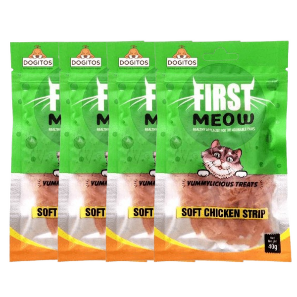 First Meow Soft Chicken Strip Cat Treat