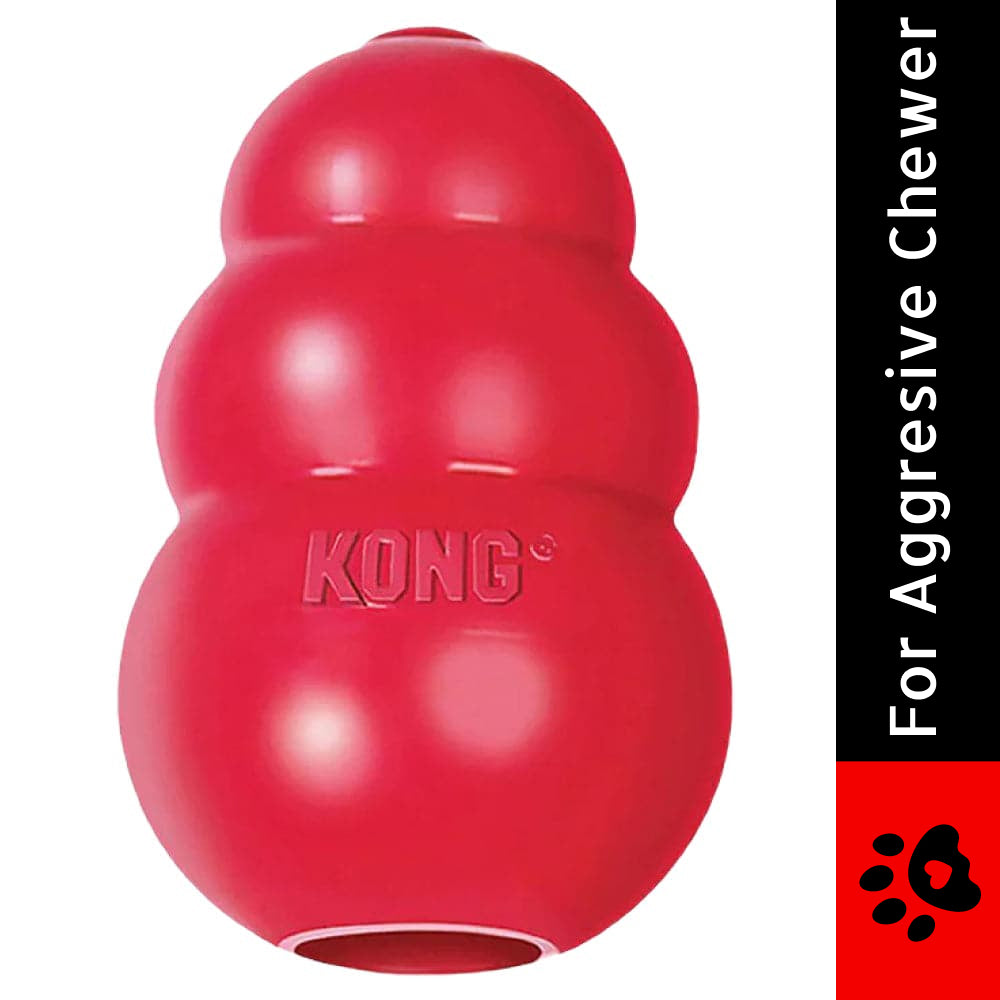 Kong Classic Toy for Dogs (Red) | For Aggressive Chewers
