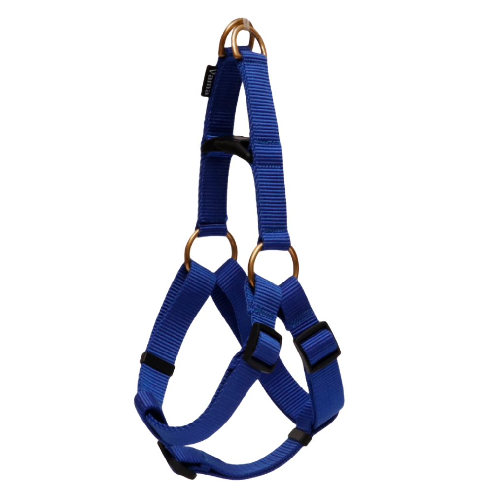 Vama Leathers Easy Fit Quick Wear Comfortable Body Harness for Dogs (Electric Blue)