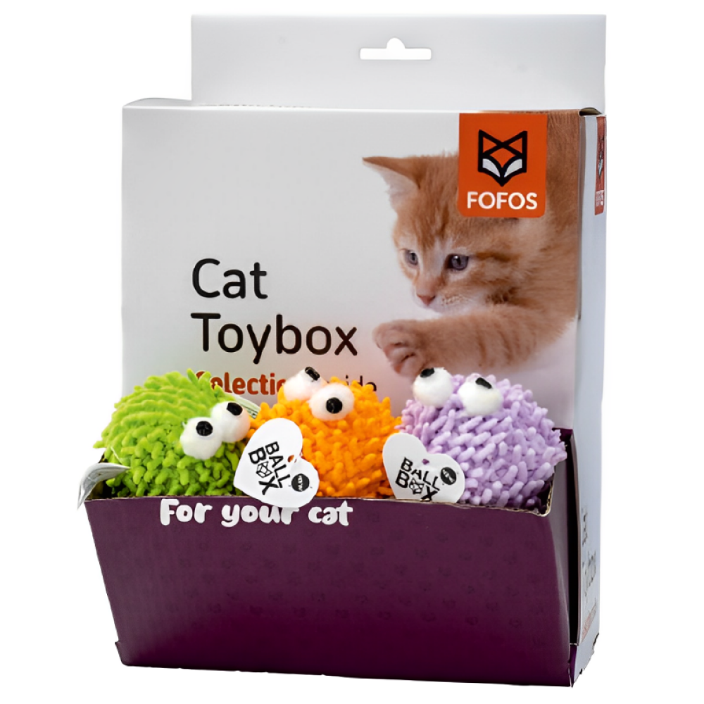 Barkbutler x Fofos Geek Ball Chew Toy for Cats Cats-Toys Barkbutler 24pcs