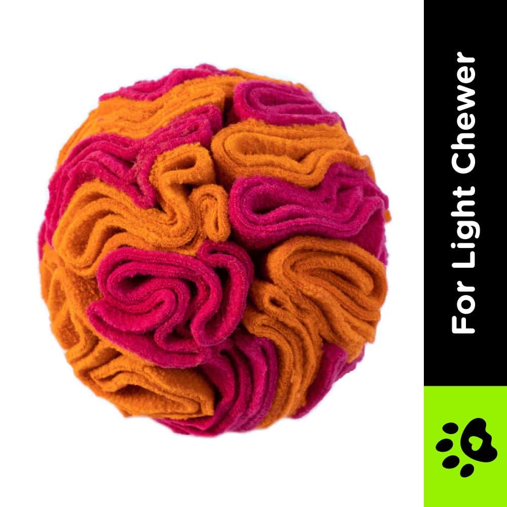 For The Love Of Dog Sniffer Ball Toy for Dogs (Pink/Orange) Dogs-Toys For The Love Of Dog Dropship