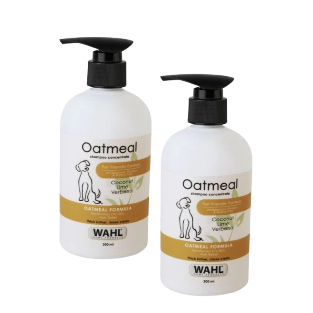 Wahl Oatmeal Shampoo for Dogs (Coconut Lime Verbana) Dogs-Grooming Supplies Wahl 2x300mL