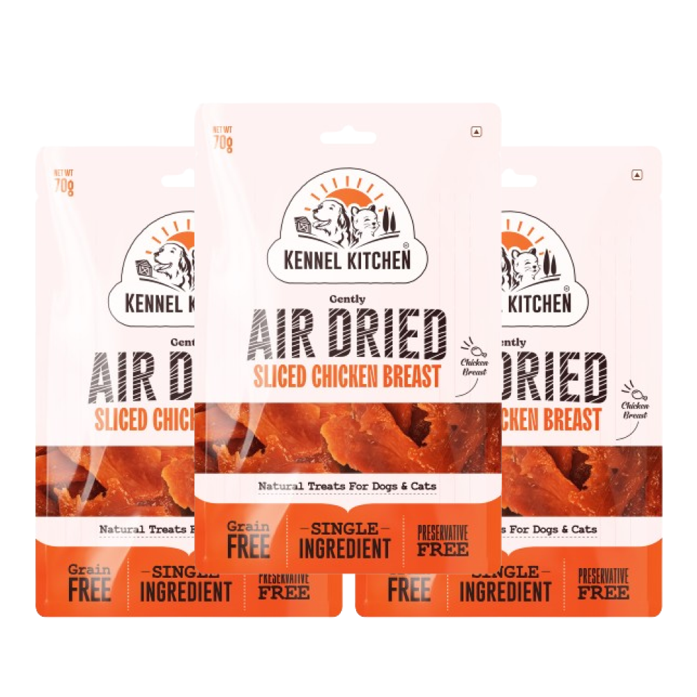 Kennel Kitchen Air Dried Chicken Jerky Dog and Cats Treats Dog Treats + Others Kennel Kitchen 3x70g