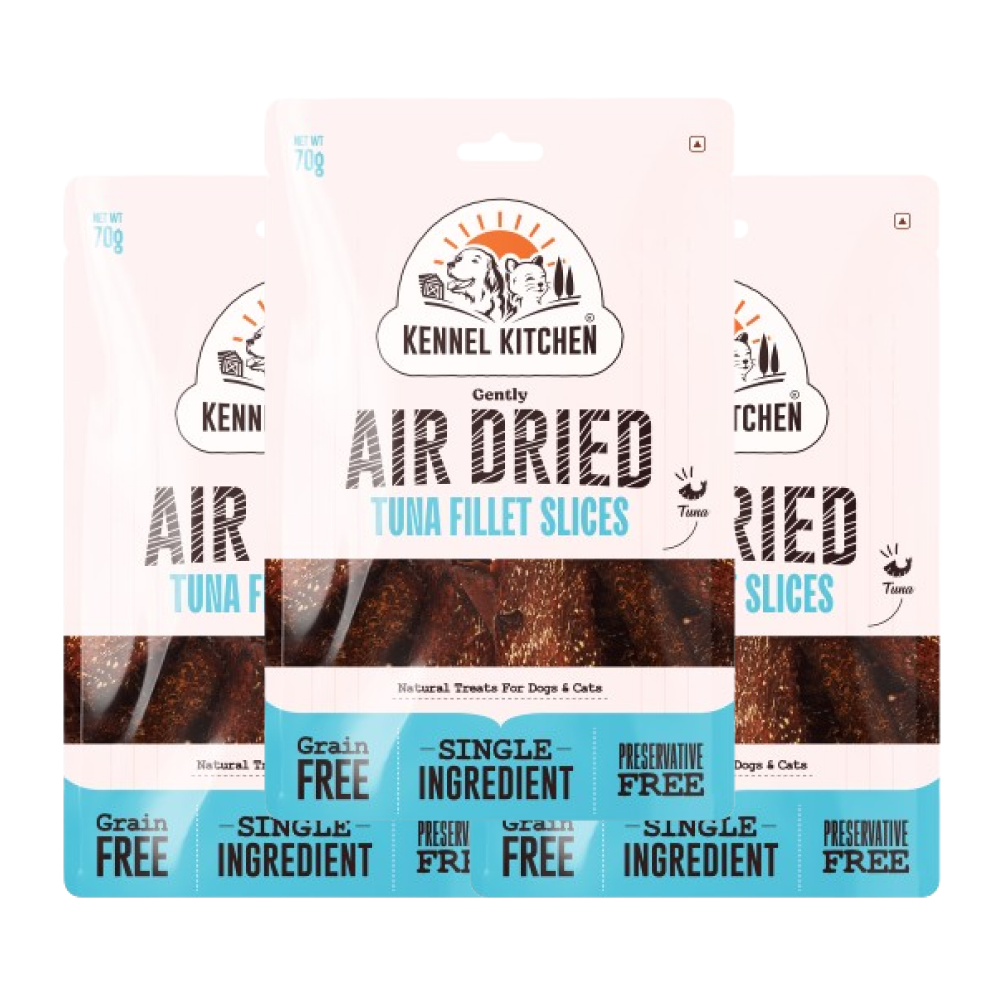 Kennel Kitchen Air Dried Tuna Fish Jerky Dog and Cats Treats Dog Treats + Others Kennel Kitchen 3x70g