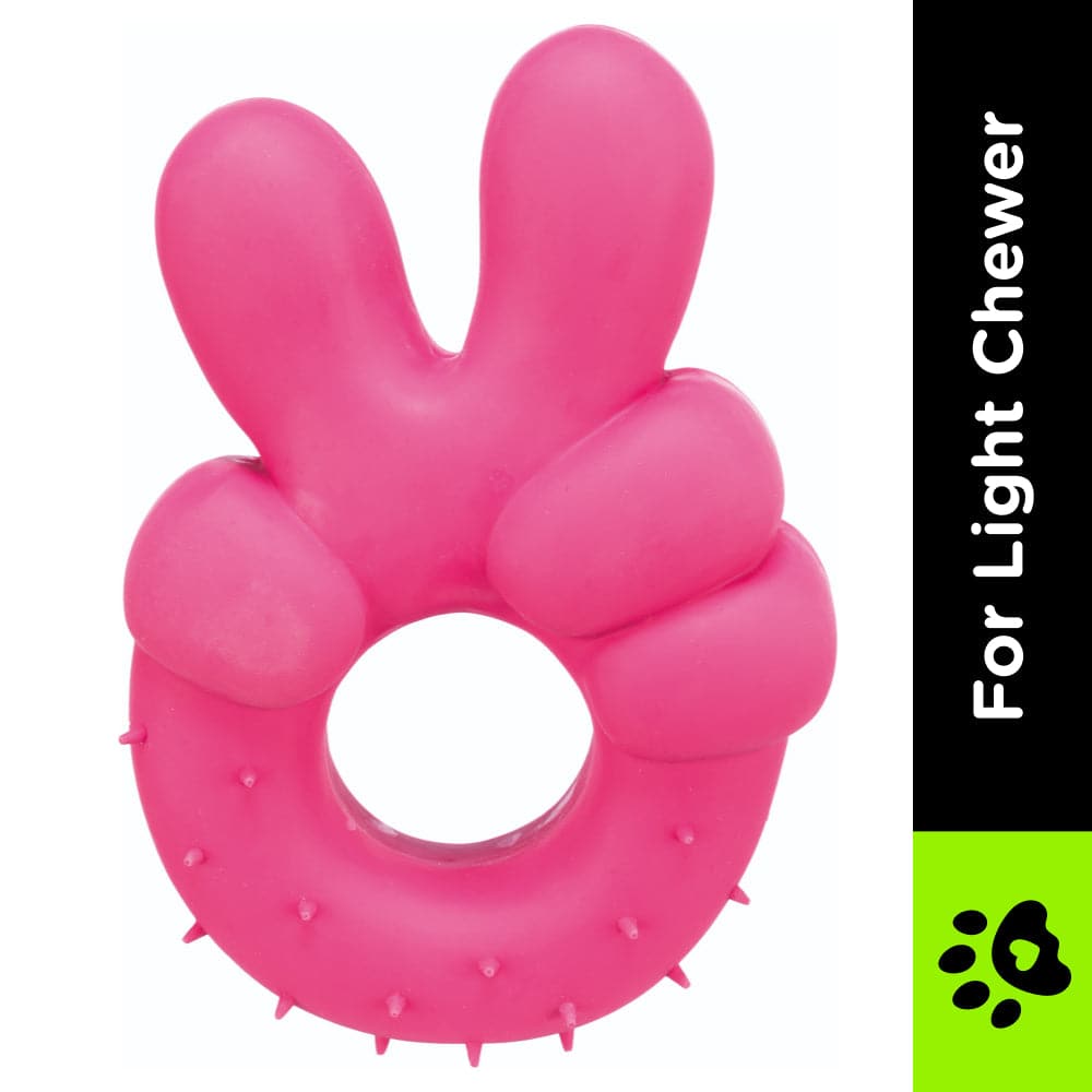 Trixie Peace Hand Sign Toy for Dogs