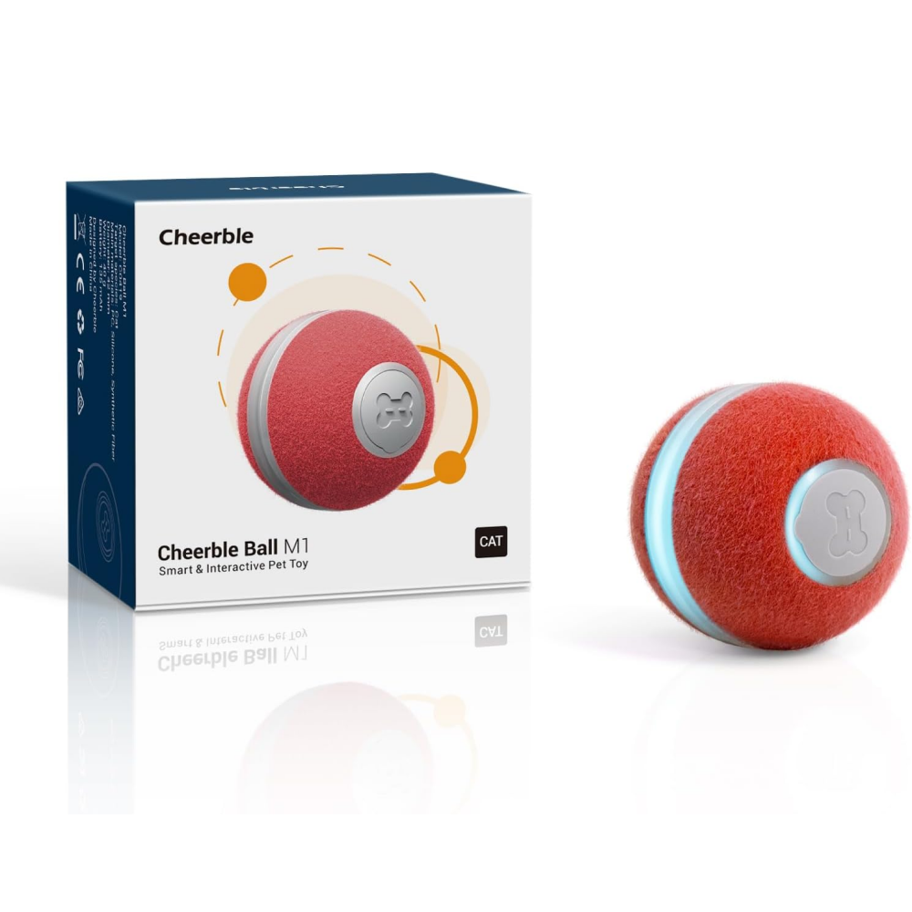 Cheerble Electronic Ball Toy for Cats (Red) Cats-Toys Cheerble