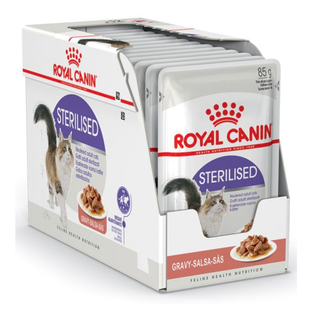 Royal Canin Sterilised/Neutered Gravy Adult Cat Wet Food Cats-Wet Food Royal Canin 12x85g